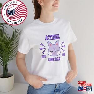 Aniteez T-Shirt San Cute Ateez  The World Ep Fin Will Album Shirt